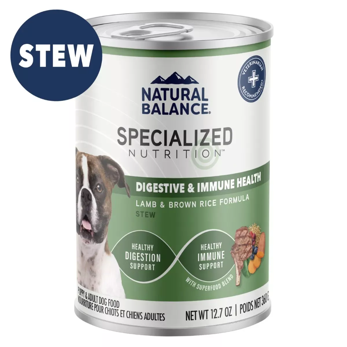 Natural Balance Digestive & Immune Health Wet Dog Food - Lamb & Brown Rice Formula