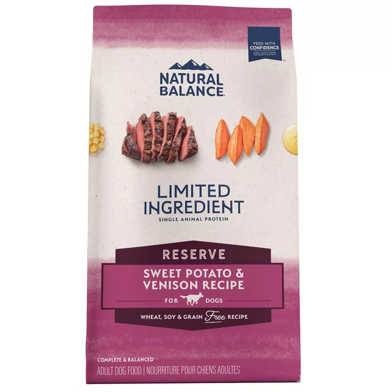 Natural Balance Limited Ingredient Diets Grain Free Sweet Potato & Venison Formula, Dry Dog Food