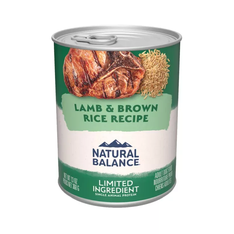 Natural Balance Limited Ingredient Wet Dog Food - Lamb & Brown Rice Recipe