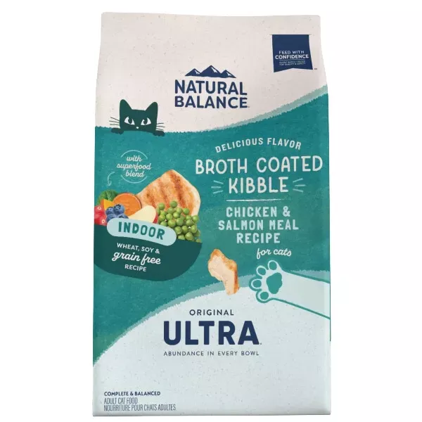 Natural Balance Original Ultra Grain-Free Indoor Dry Cat Food - Chicken & Salmon Meal Recipe