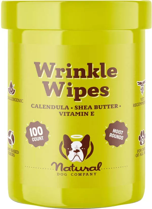 Natural Dog Company Wrinkle Wipes Jar