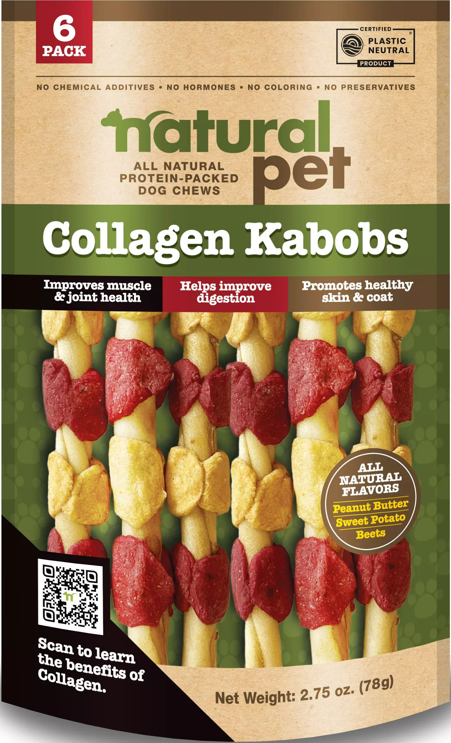 Natural Pet Collagen Kabobs Dog Chews