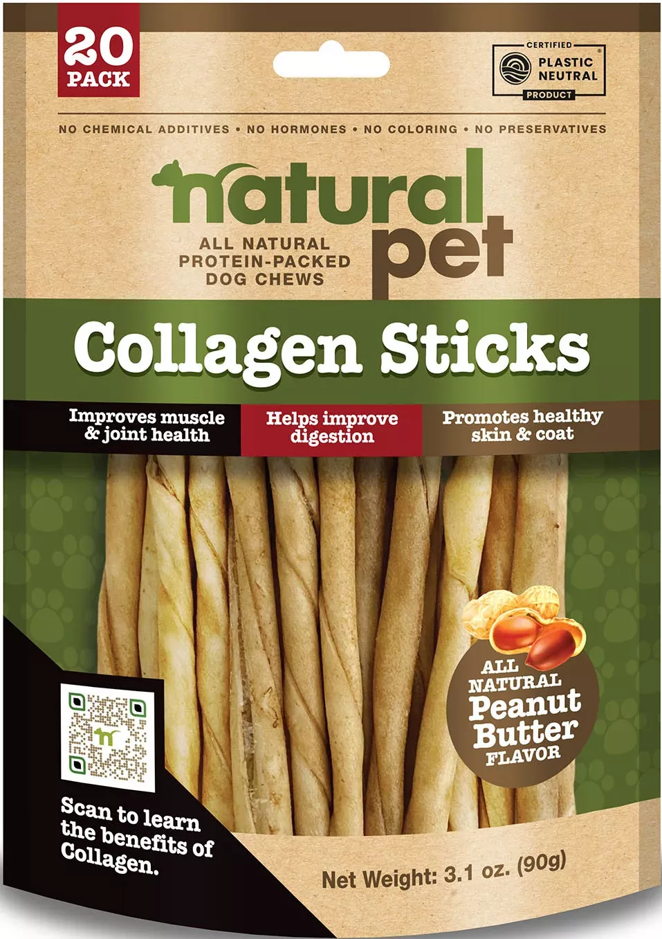 Natural Pet Collagen Twists Dog Chews