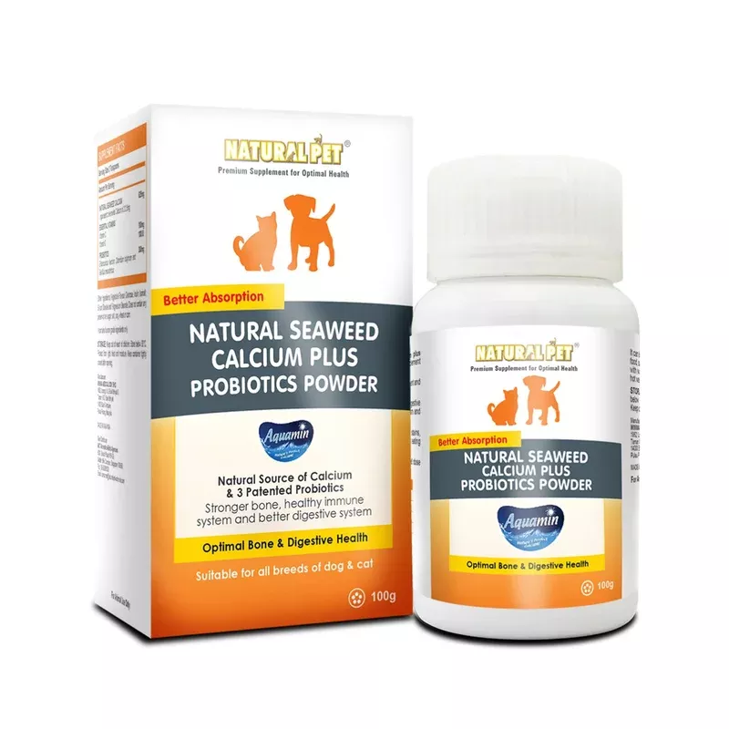 Natural Pet Seaweed Calcium Plus Probiotic Powder