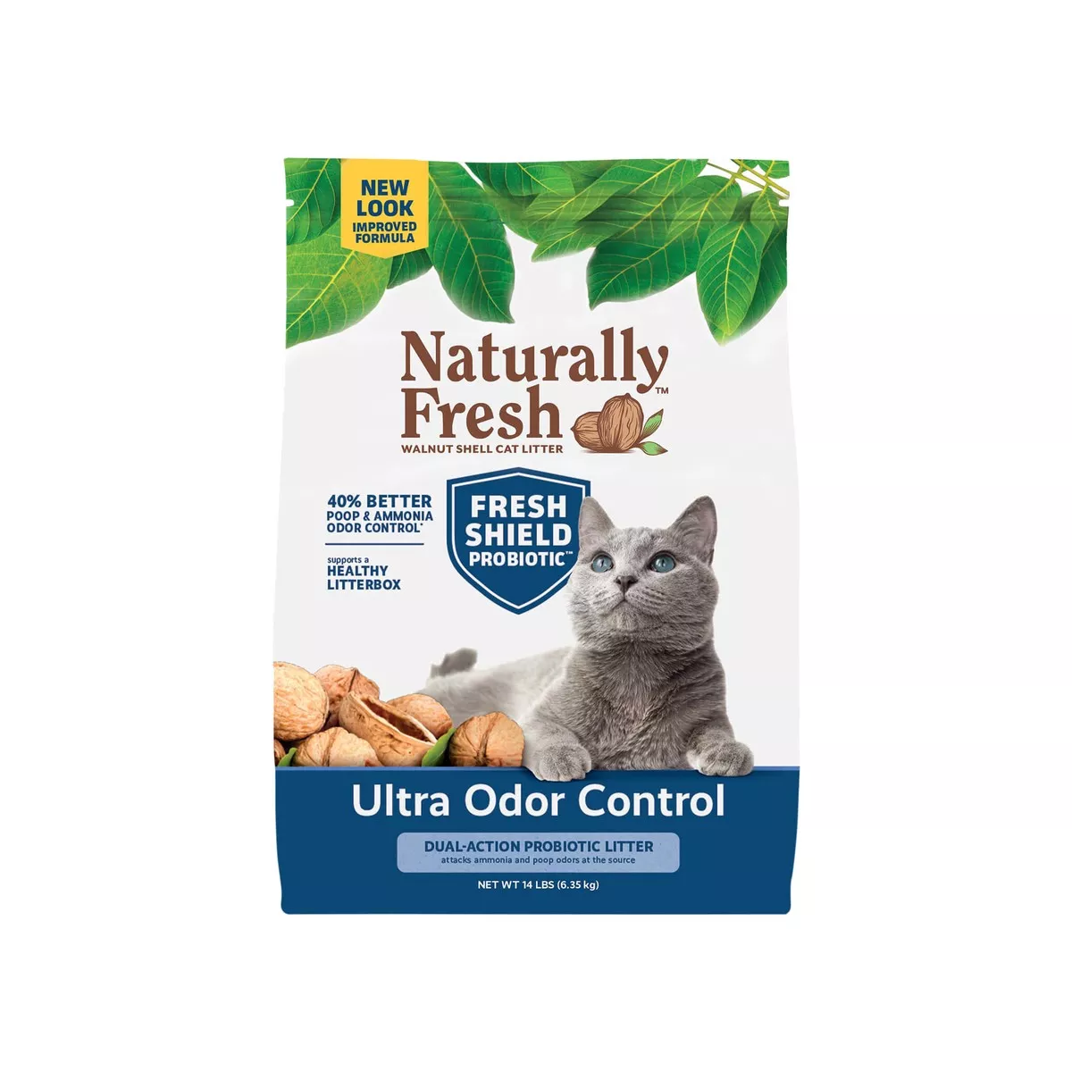 Naturally Fresh Ultra Odor Control Walnut Shell Probiotic Cat Litter