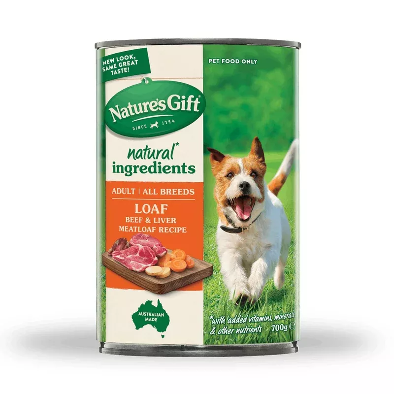 Nature’s Gift Loaf Beef & Liver Meatloaf Recipe Canned Dog Food