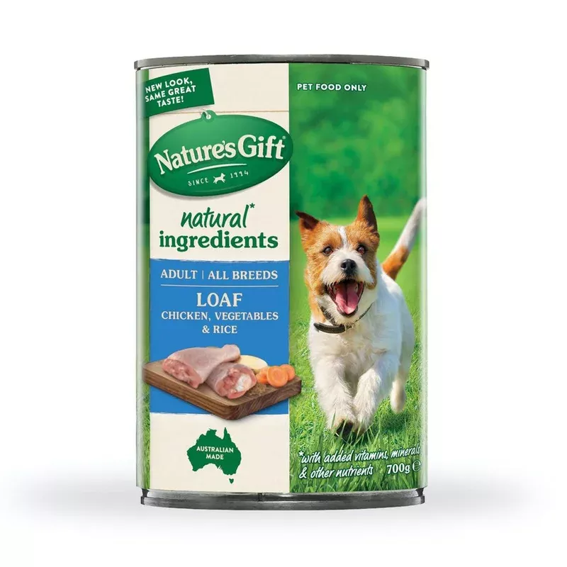 Nature’s Gift Loaf Chicken, Vegetables & Rice Canned Dog Food