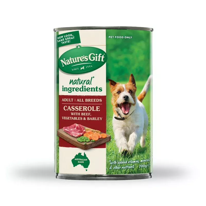 Nature’s Gift Loaf Style With Beef, Vegetable & Barley Canned Dog Food