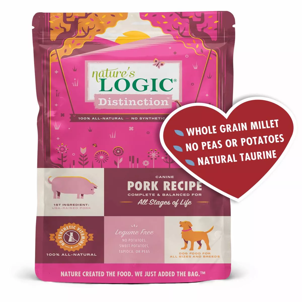 Nature’s Logic Distinction Canine Pork Recipe Dry Dog Food