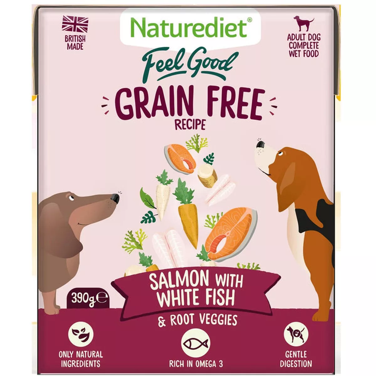 Naturediet Feel Good Grain Free Salmon 390g