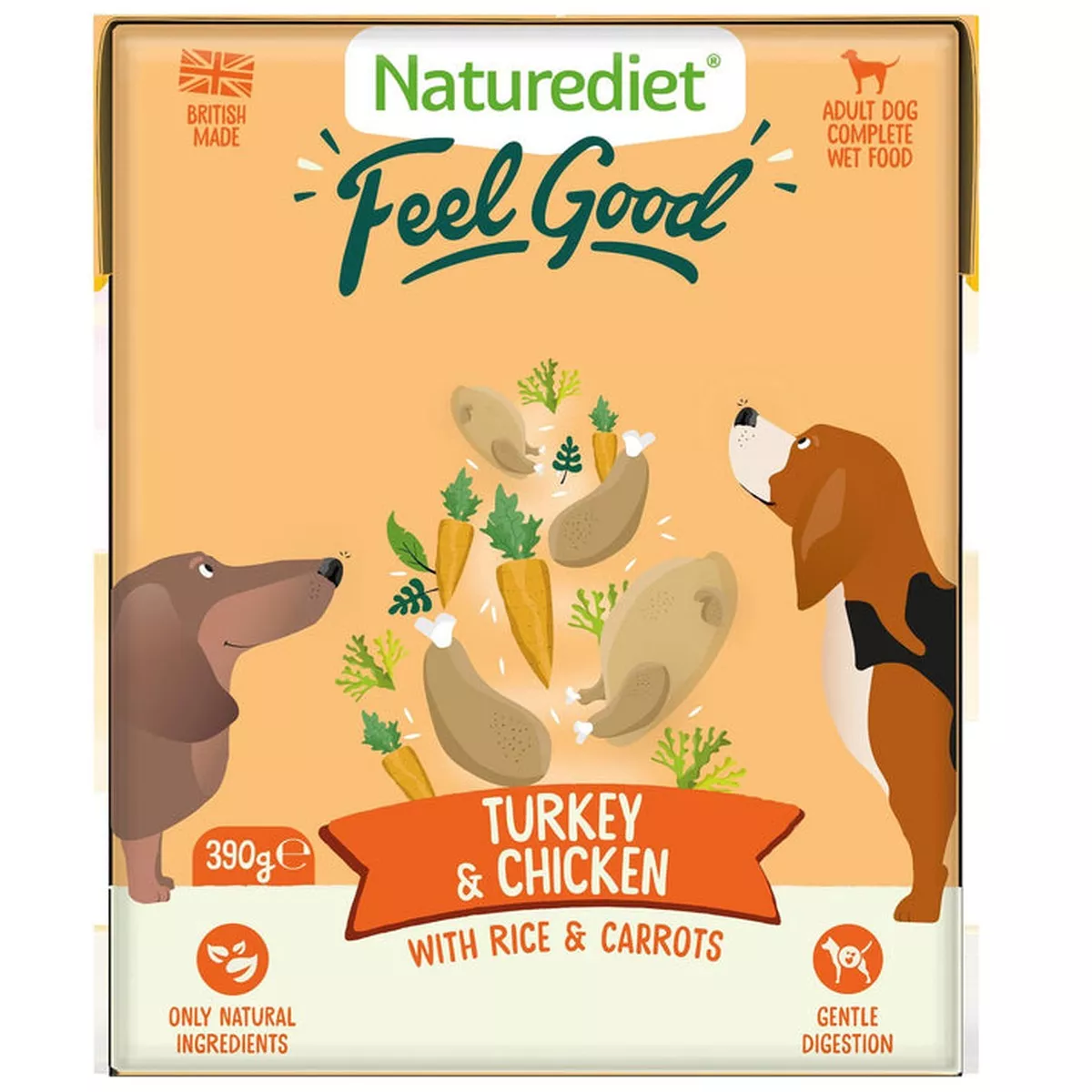 Naturediet Feel Good Turkey & Chicken 390g
