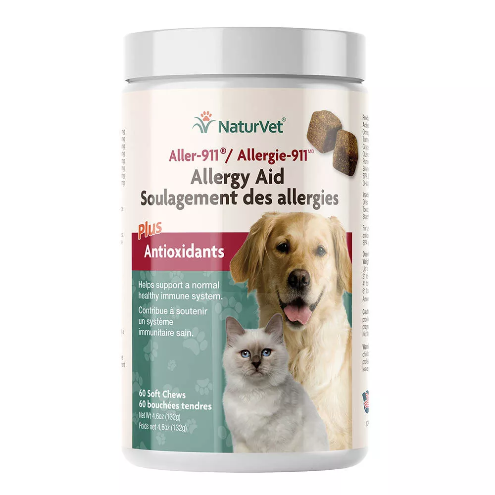 NaturVet, Aller-911 Allergy Aid - 60ct