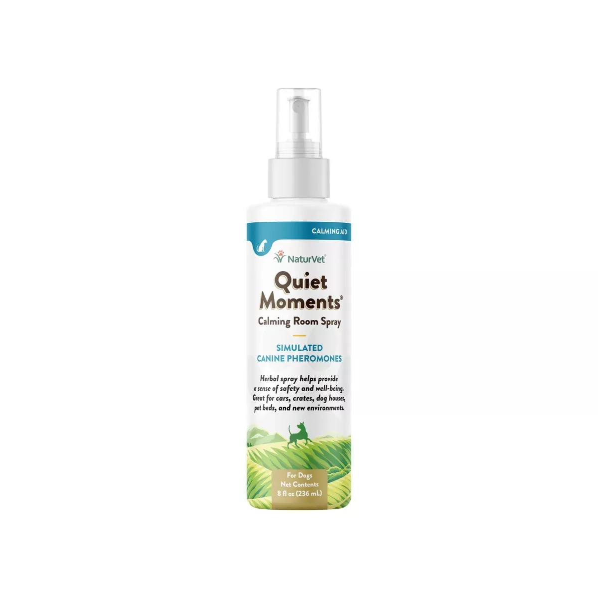 NaturVet Quiet Moments Herbal Calming Room Spray for Dogs
