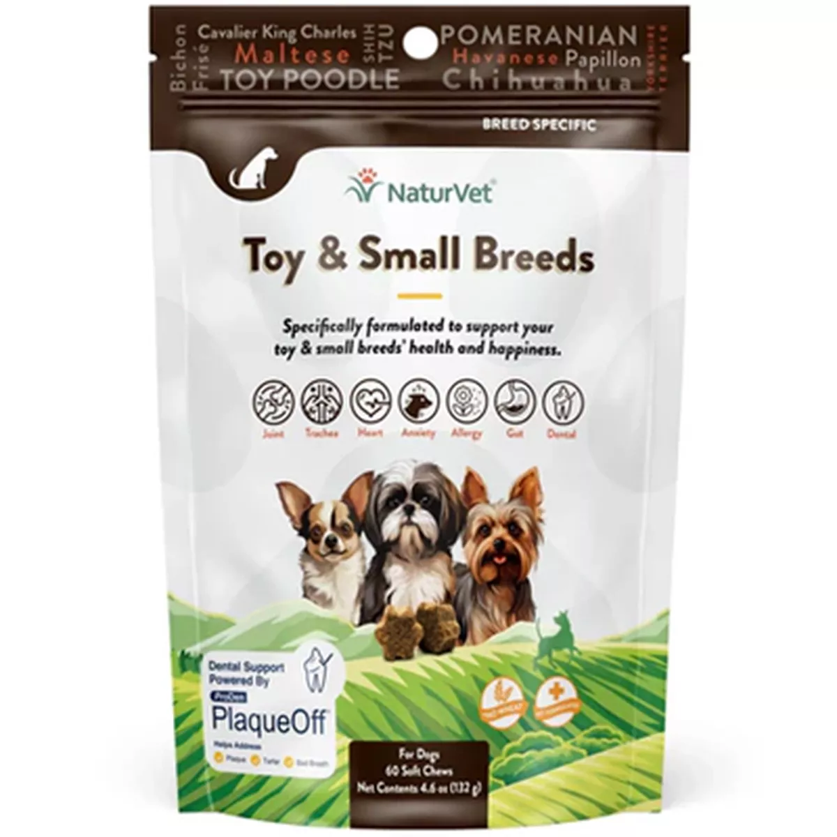 NaturVet Toy & Small Breed Specific Soft Dog Dental Chews