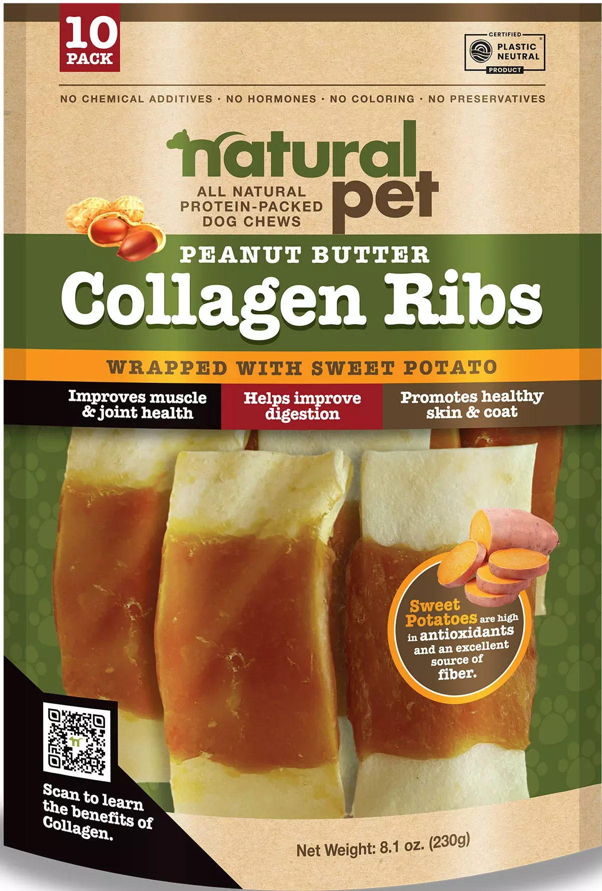 Nautral Pet Collagen Ribs Dog Chews
