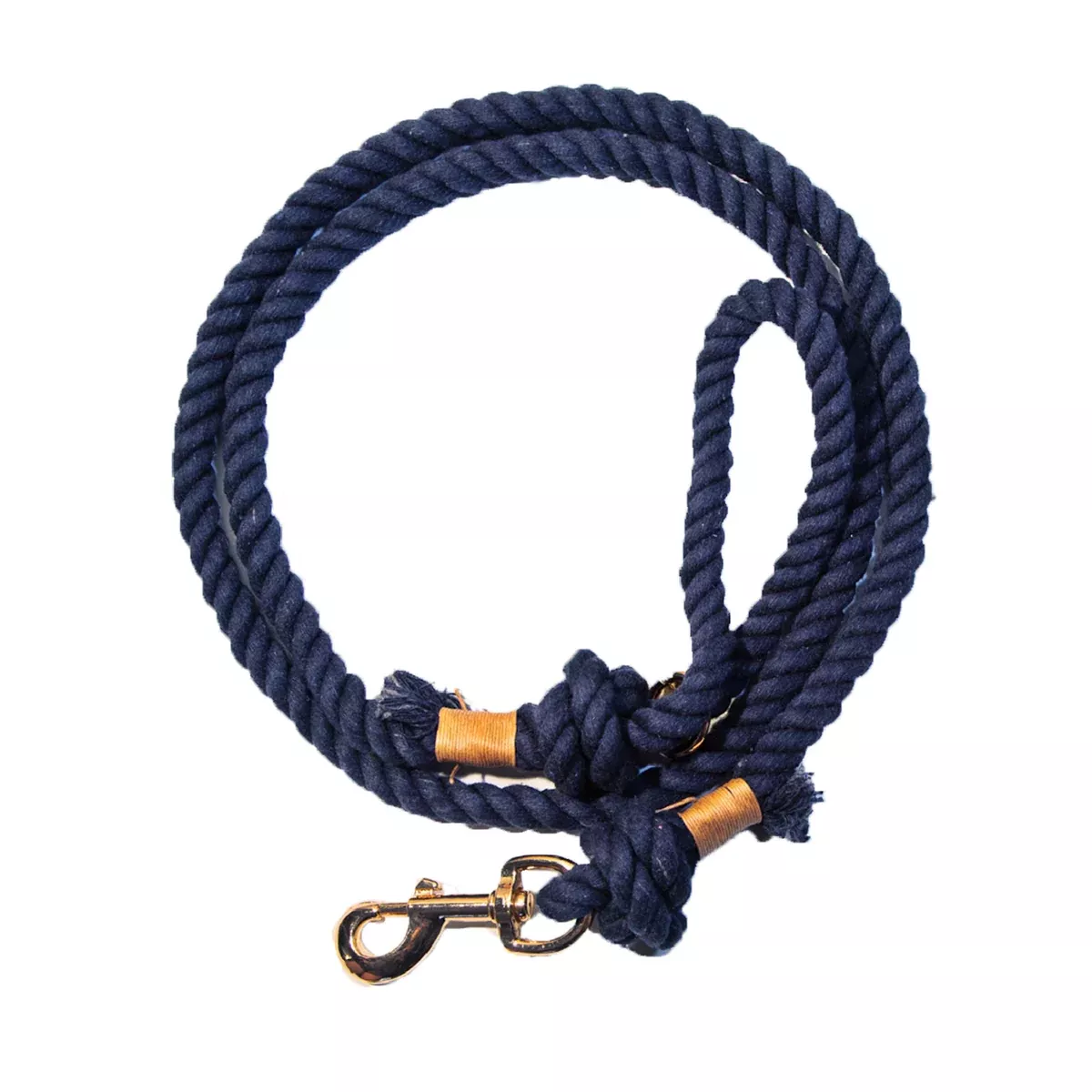 Navy Blue Boho Chic Style Dog Leash - Glow Pups