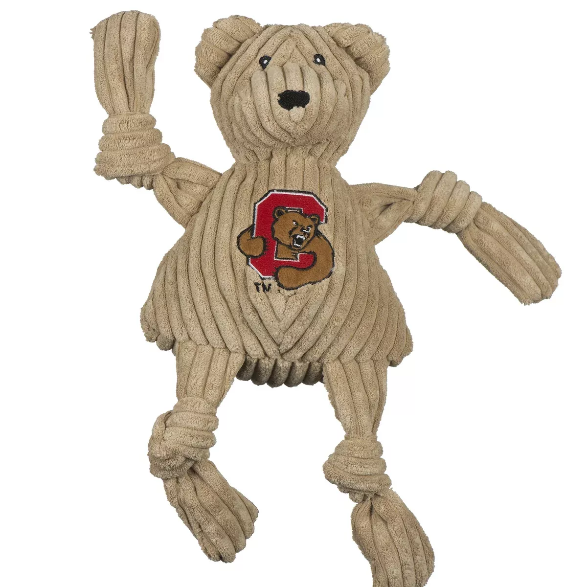 NCAA Cornell University, Big Red Bear Knottie Plush Dog Toy