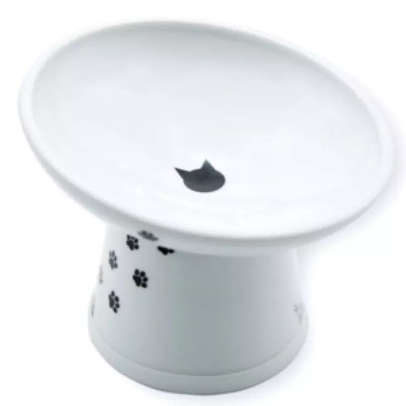 Necoichi Tilted Stress Free Raised Cat Food Bowl