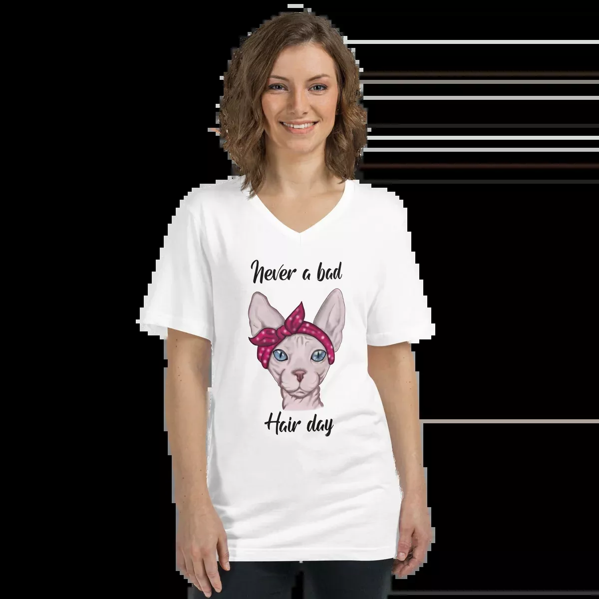 "NEVER A BAD HAIR DAY" UNISEX ECO TEE