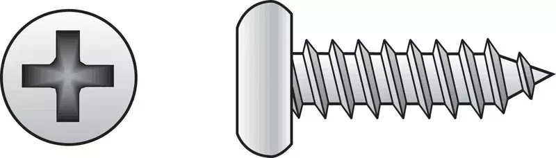 No. 8 Ga. X 5/8 In. L Phillips Pan Head Sheet Metal Screws 100 Pk