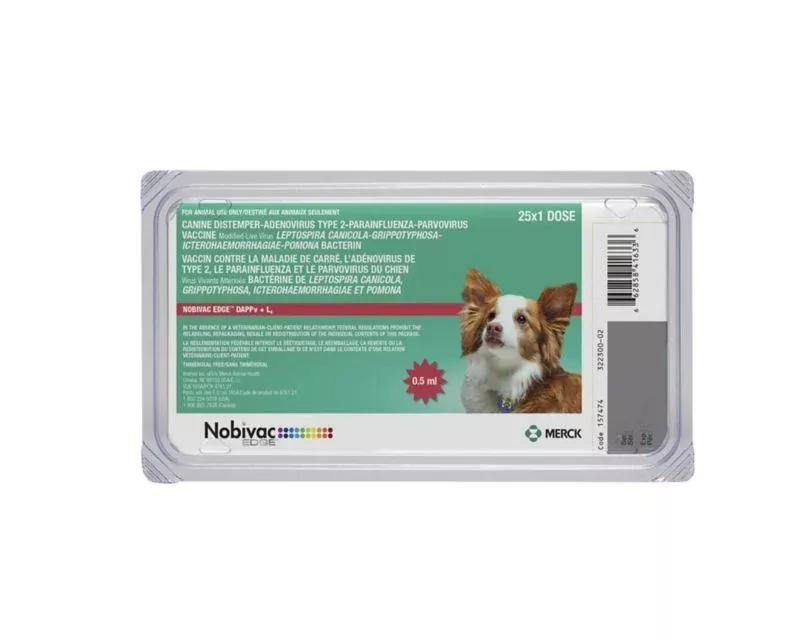 Nobivac 1-DAPPv+L4 Canine Vaccine 25 vial x 1 Dose