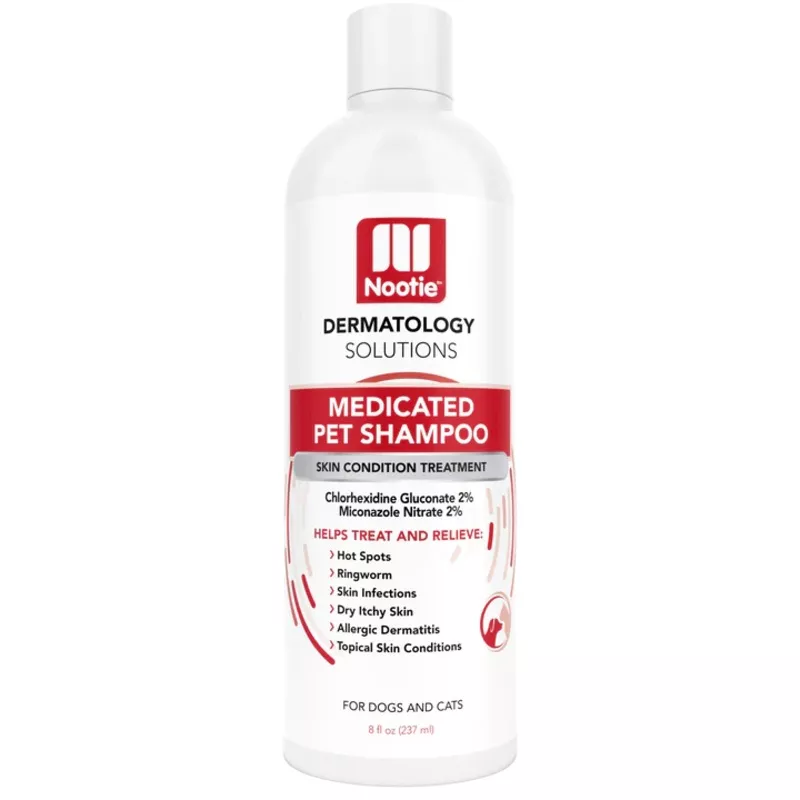Nootie Antimicrobial Medicated Shampoo 8-oz, For Dogs & Cats