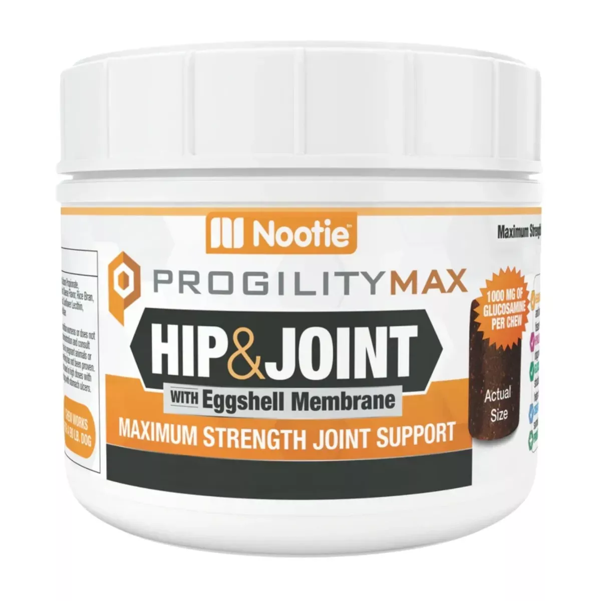 Nootie Progility Max Soft Chew Supplements for Dogs - Hip & Joint