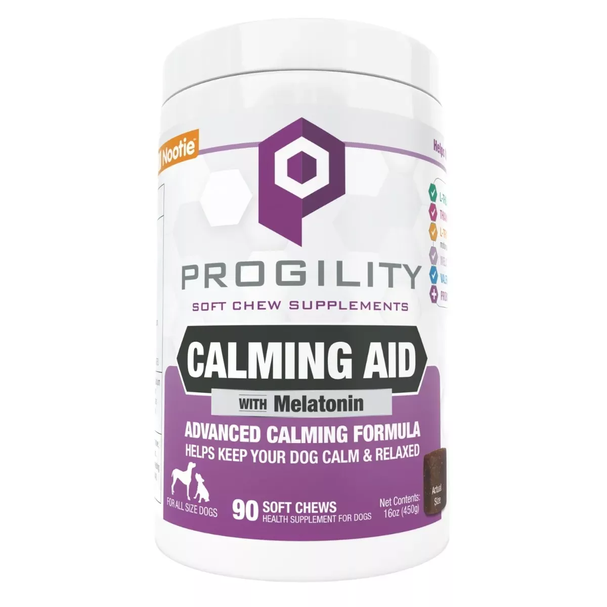Nootie Progility Soft Chew Supplements for Dogs - Calming Aid