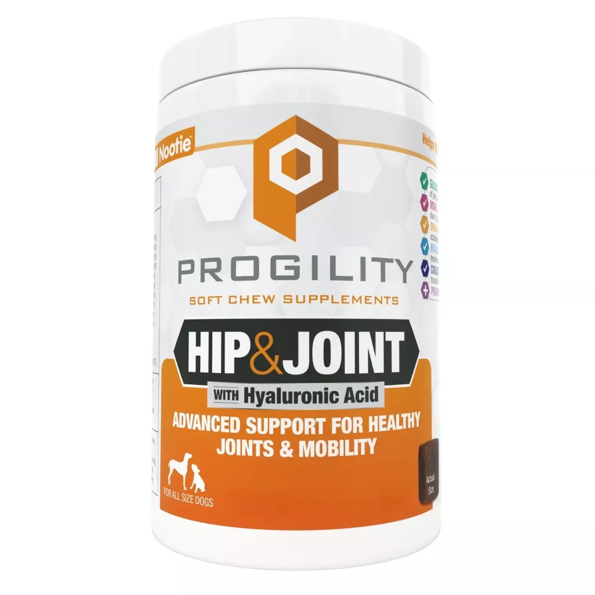 Nootie Progility Soft Chew Supplements for Dogs - Hip & Joint