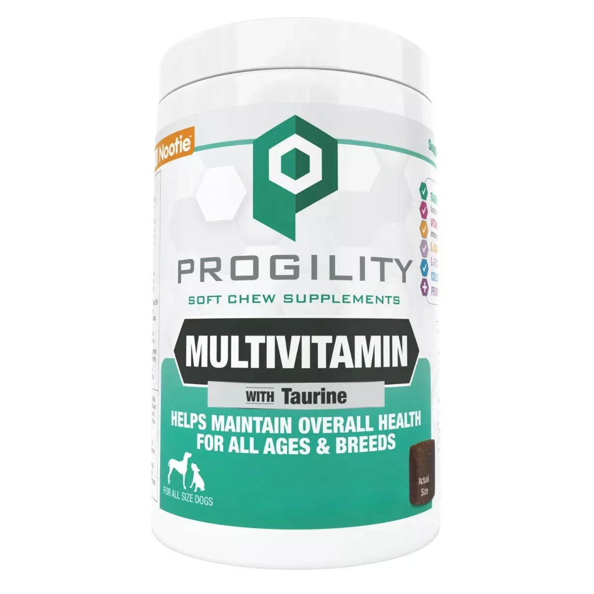 Nootie Progility Soft Chew Supplements for Dogs - Multivitamin