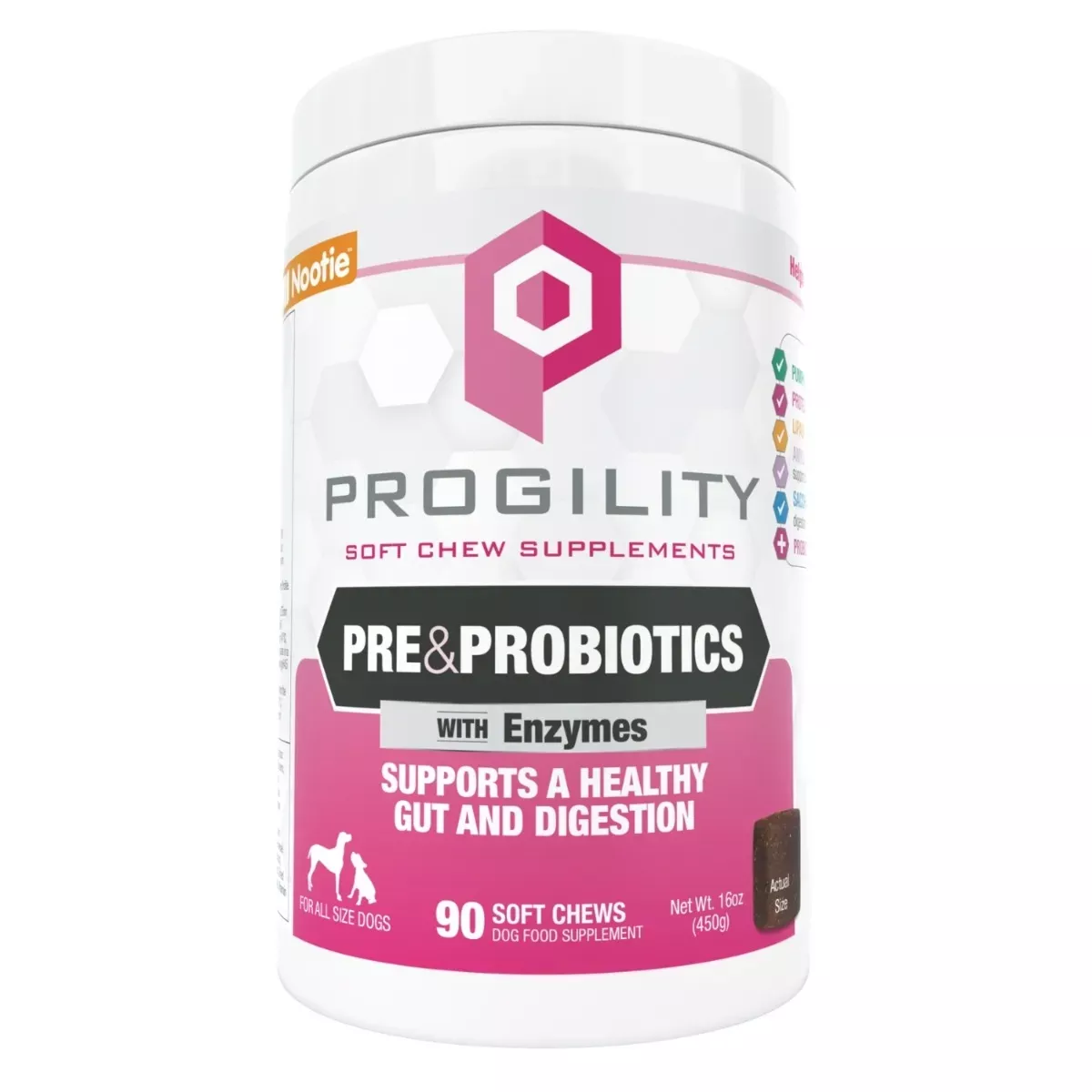 Nootie Progility Soft Chew Supplements for Dogs - Pre & Probiotics