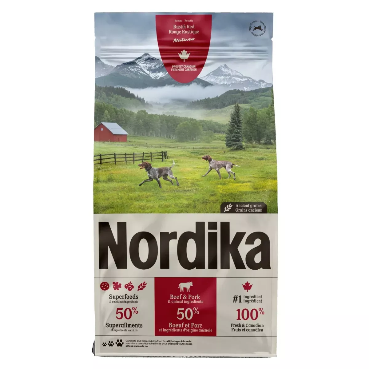 Nordika High-Protein Dry Dog Food - Rustik Red Recipe