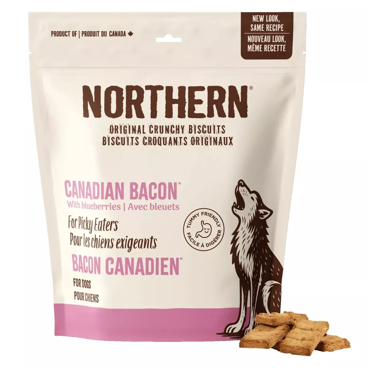 Northern Biscuit Crunchy Treats for Dogs - Canadian Bacon with Blueberries