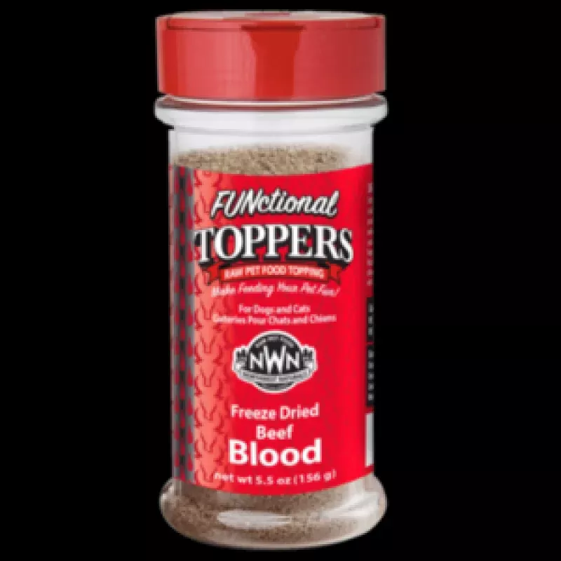 Northwest Naturals Freeze-Dried Beef Blood Topper Dog and Cat Food 5.5 oz