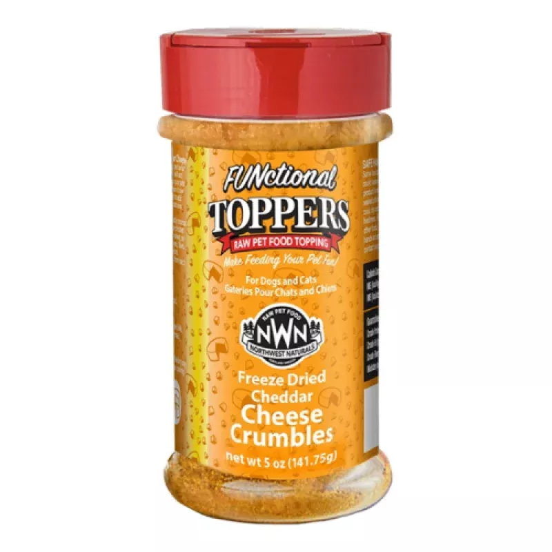 Northwest Naturals Freeze-Dried Cheddar Cheese Crumbles Topper Dog and Cat Food 5 oz