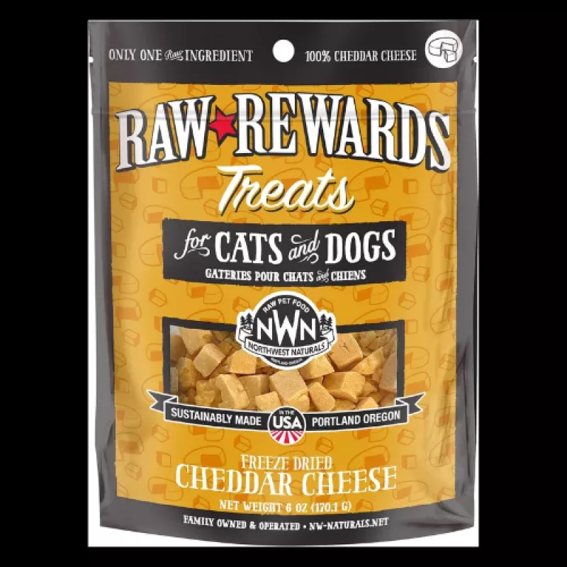 Northwest Naturals Freeze-Dried Cheddar Cheese Dog and Cat Treats 6 oz