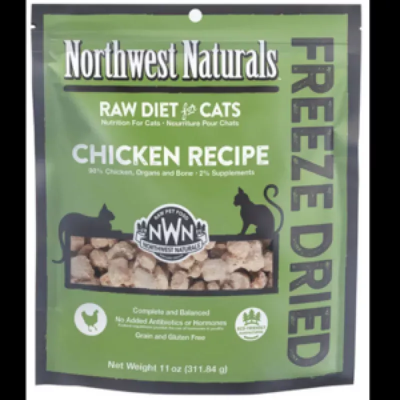 Northwest Naturals Freeze-Dried Chicken Nibbles Cat Food 11 oz