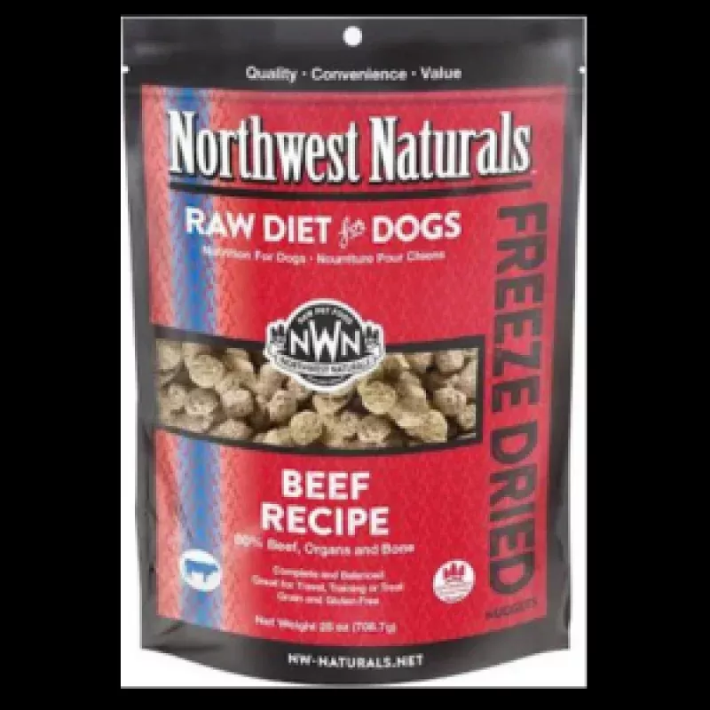 Northwest Naturals Freeze-Dried Raw Beef Nuggets Dog Food