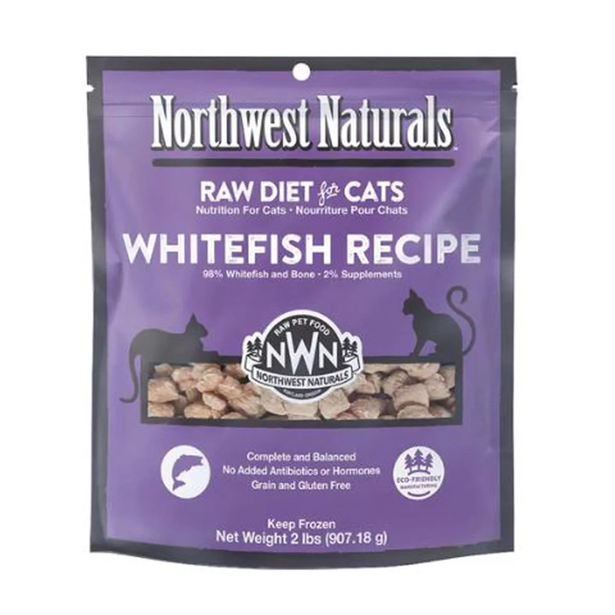 Northwest Naturals Frozen Cat Nibbles Whitefish
