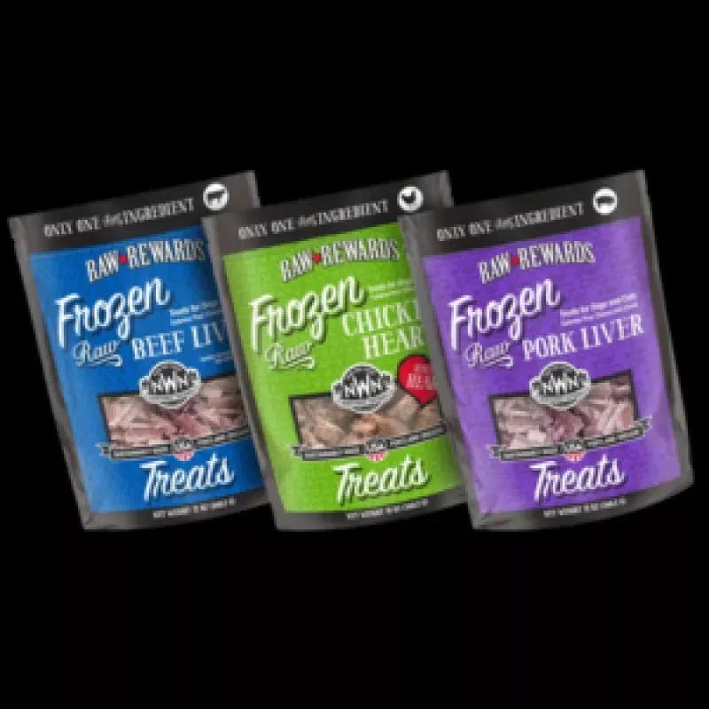 Northwest Naturals Raw Frozen Pork Liver Dog and Cat Treats 12 oz