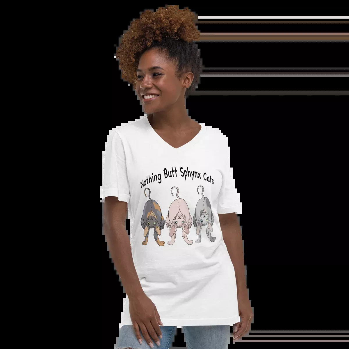 "NOTHING BUTT SPHYNX" UNISEX ECO TEE