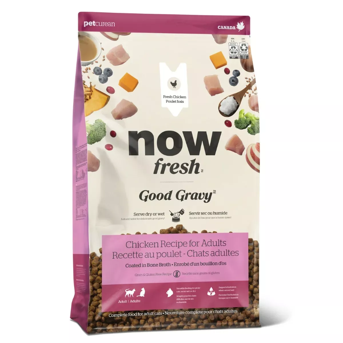 Now Fresh Good Gravy Recipe for Adult Cats - Chicken Coated in Bone Broth