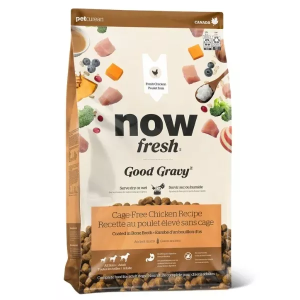 Now Fresh Good Gravy Recipe for Adult Dogs - Chicken Coated in Bone Broth