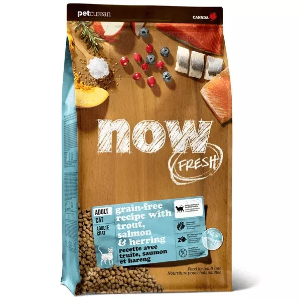 Now Fresh Grain Free Fish Recipe With Trout, Salmon, & Herring for Adult Cats