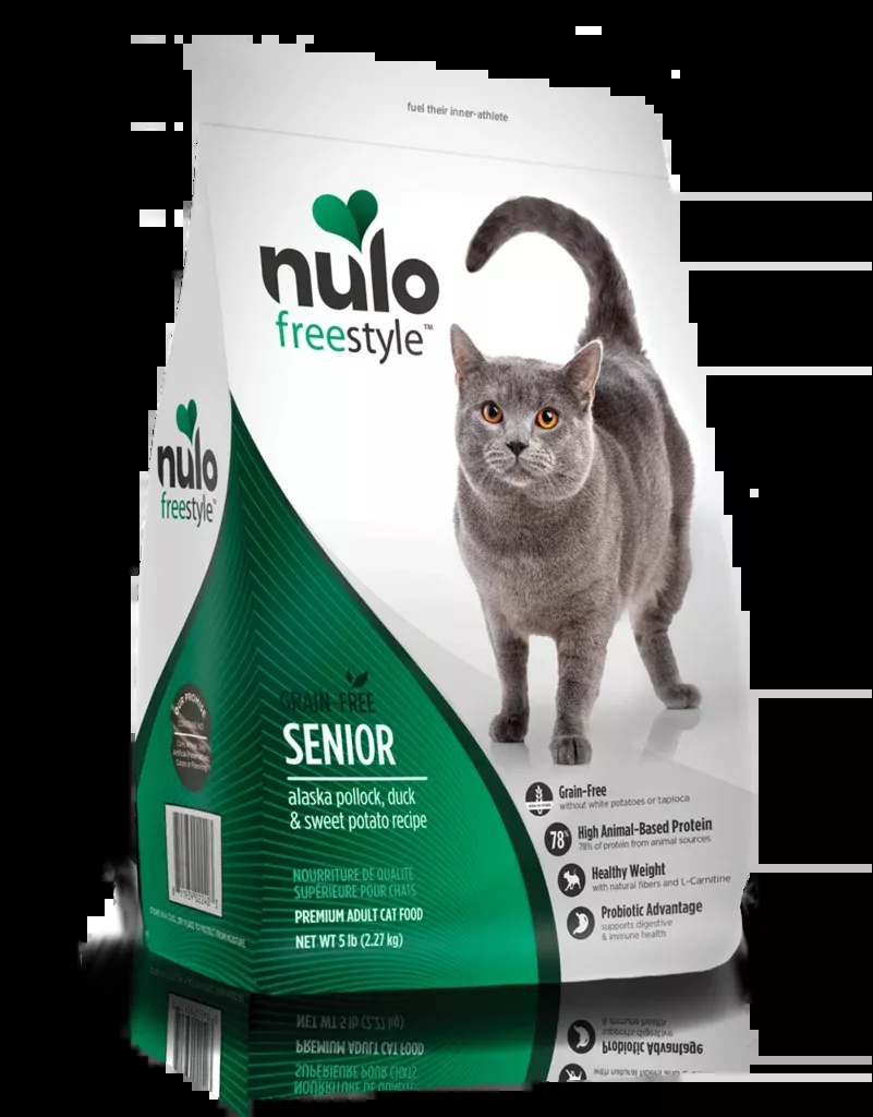 Nulo FreeStyle Alaska Pollock, Duck & Sweet Potato Recipe for Senior Cats