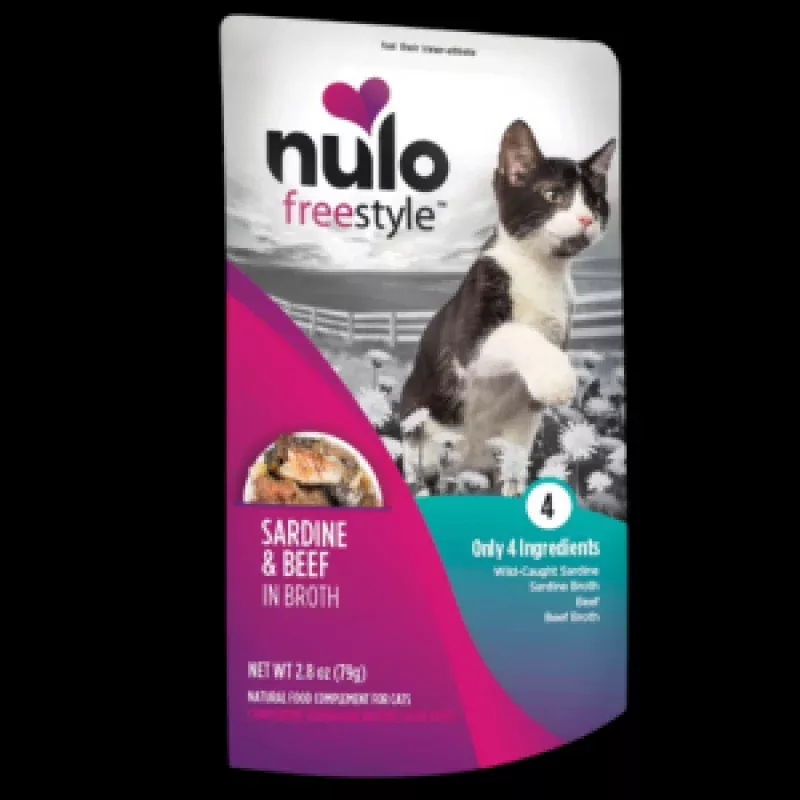 Nulo Grain-Free Sardine & Beef in Broth Cat Food Topper, 2.8oz