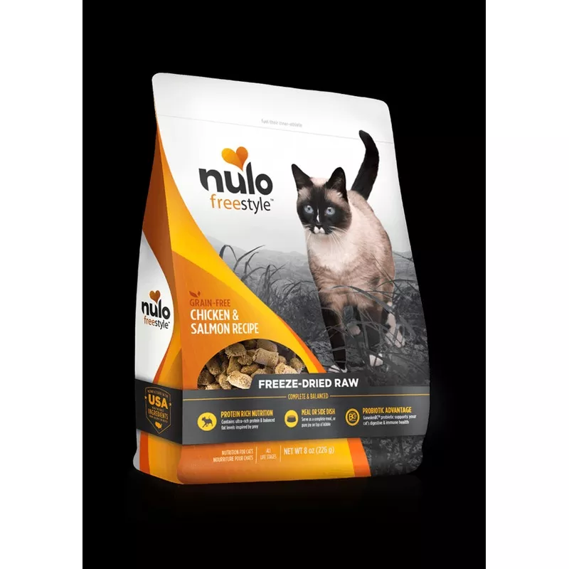 Nulo5.5 oz Freestyle Cat Freeze-Dried Raw Grain-Free Chicken Salmon