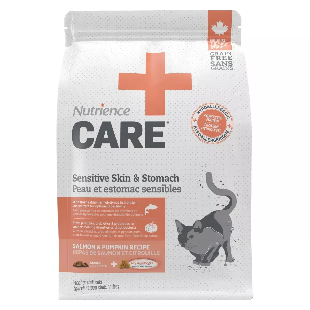 Nutrience Care Sensitive Skin & Stomach Cat Food - Salmon & Pumpkin Recipe