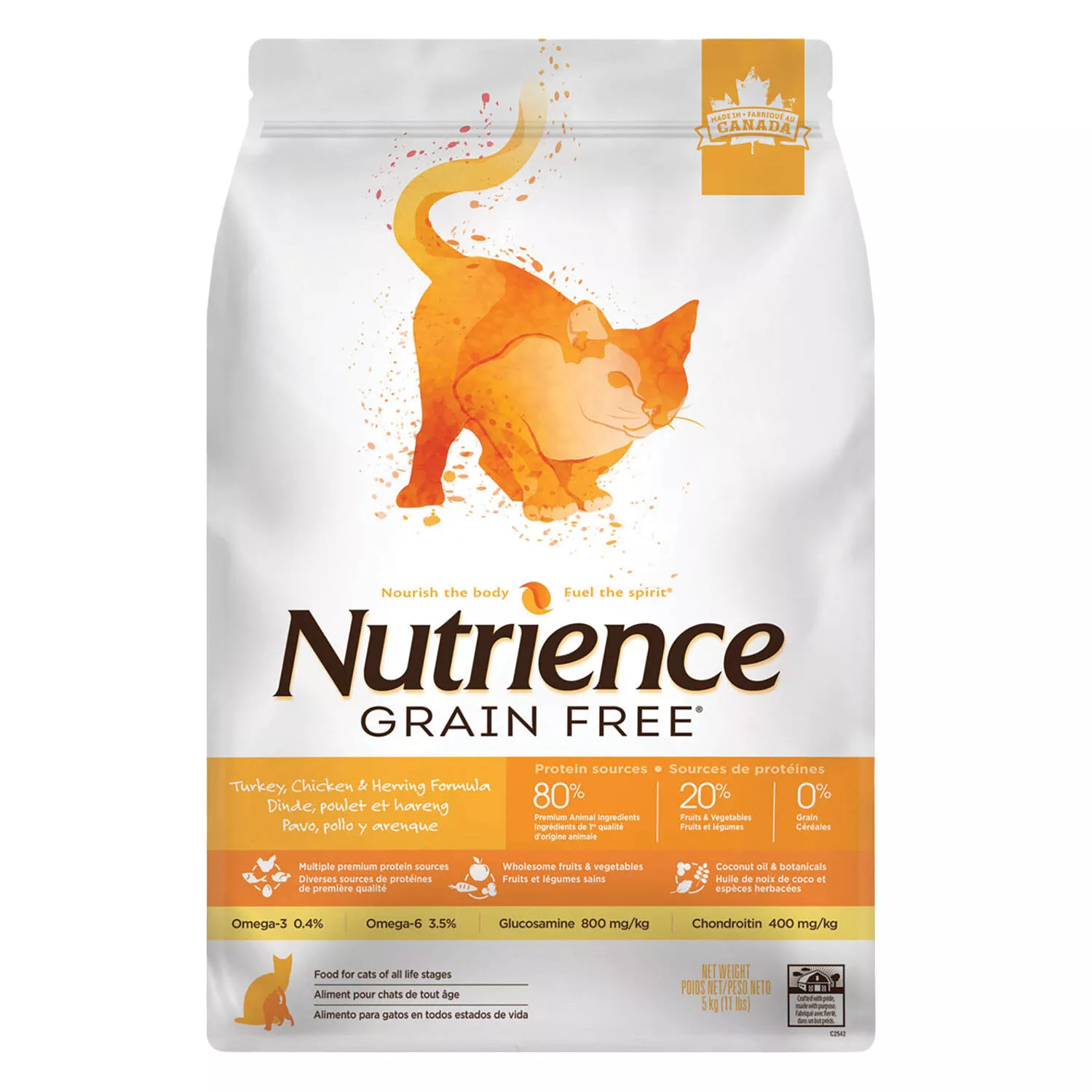 Nutrience, Feline - Grain Free Turkey, Chicken, & Herring Recipe