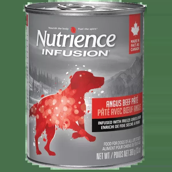 Nutrience Infusion Canned Adult Pâté with Canadian Angus Beef Dog Food